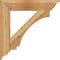 Ekena Millwork Imperial Traditional Rough Sawn Bracket w/ Offset Brace, Western Red Cedar, 8"W x 36"D x 36"H BKT0806X36X36IMP01RWR - alternate 3